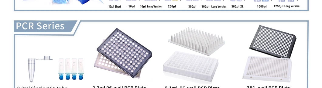 GEB Polypropylene 8 Strip Sample Tubes Bio Labware Medical Consumables Manufacurer