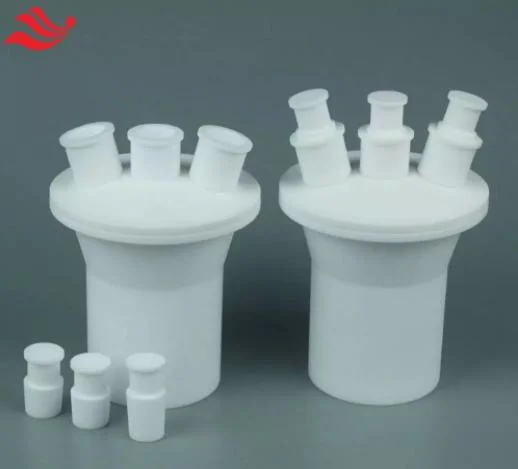 Non-Stick Sample, PTFE Three-Neck Flat Bottom Flask for Sample Digestion
