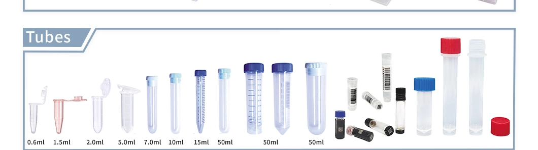 GEB 8-Strip Caps Fit 0.2ml PCR Tubes 8 Caps/Strip Clear Flat Disposable PP Natural Transparent Consumables Lab Supply Labware Bio Medical Manufacturer