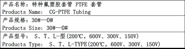 Good Quality Anti-Corrosion White Sleeve PTFE Non-Shrink Hard Tube