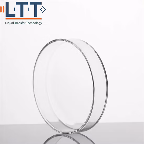 Labor 60 75 90 100 120 mm Glasbakterien-Zellkultur-Petrischale mit Deckel Labor oder Schule Verwenden Sie PTFE-Petrischale Weiße Farbe Petriplatte